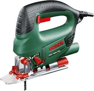 Home & Garden 530W Electric Jigsaw, Includes Blade and Case, Speed Control, Low Vibration, Adjustable Plate & Pendulum (PST 800 PEL)