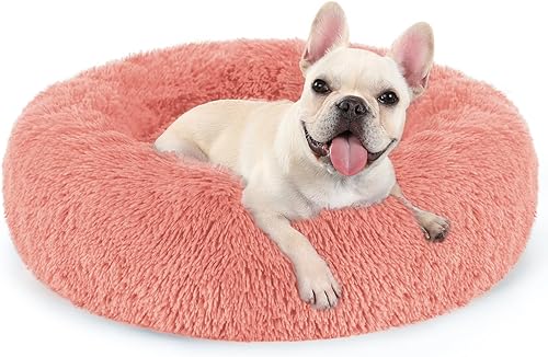 Vista 69 de rabbitgoo Cama calmante para perros pequeños y medianos, cama para mascotas de 27 pulgadas, lavable a máquina, antideslizante, redonda y esponjosa