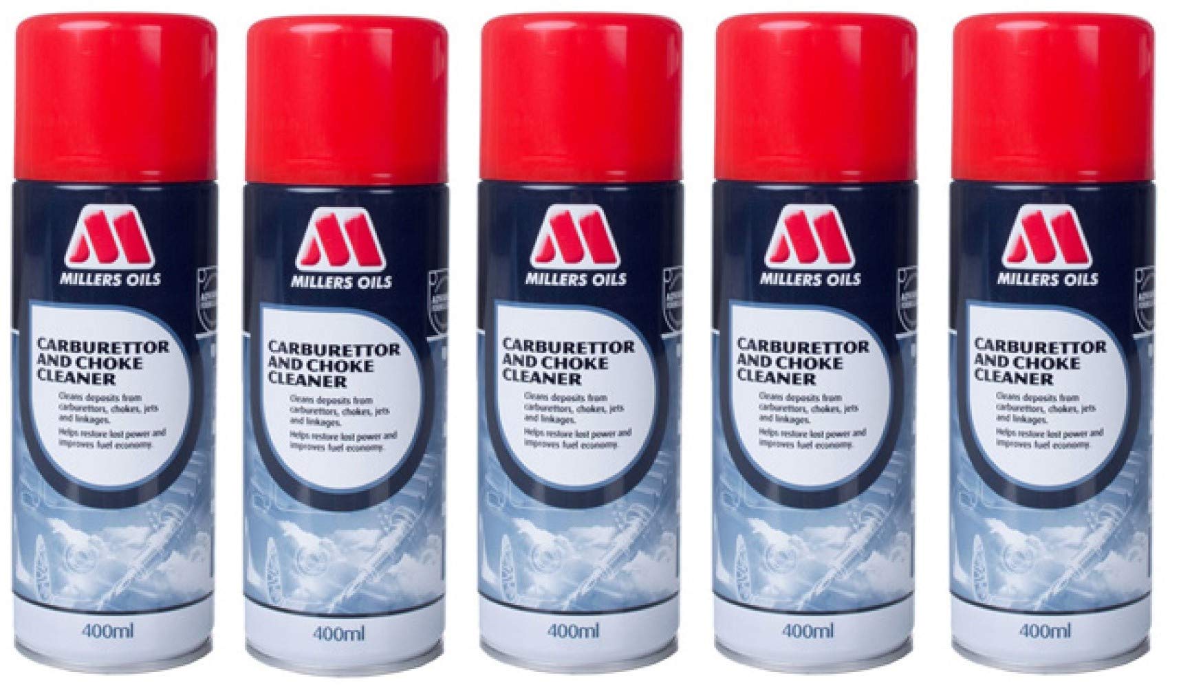 Millers Oils Nettoyant carburateur et starter aérosol 2000 ml