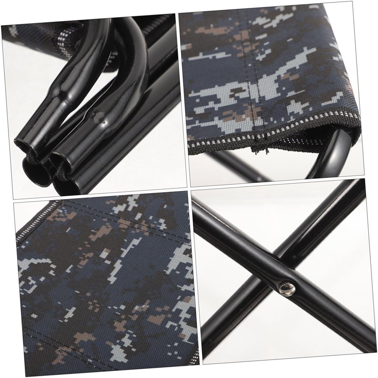 Portable Foldable Camping Stool Large Camo Travel Stool Lightweight Folding Foot Outdoor Hiking Fishing Garden Seat Bench