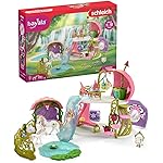 Schleich Bayala - 71 PC Glittering Flower House Playset with Fairy Figure, 2 Cute Unicorn Toys and Fairy Dollhouse Accessories for Girls and Boys - Fantasy Figurine Animal Set for Kids Ages 5+ | 42445