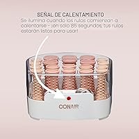 Vista 6 de Conair 20 ruleros compactos para cabello de distintos tamaños, Rosado
