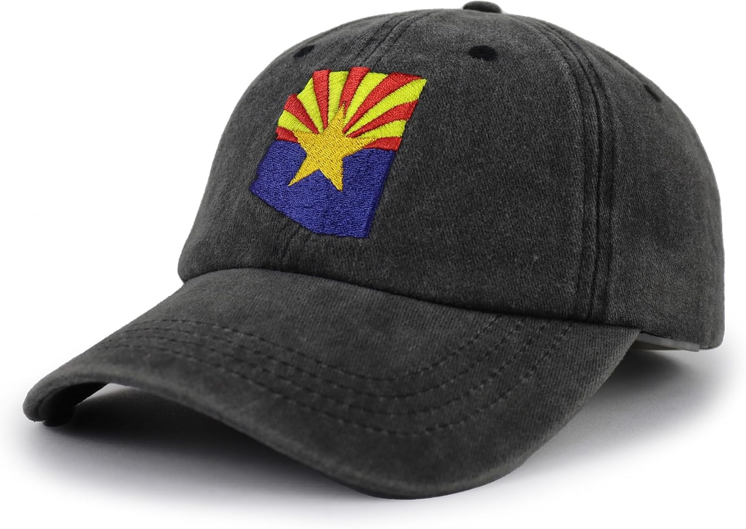 American Colorado Arizona States Flag Baseball Cap, Adjustable Vintage Embroidered Dad Hat for Men Women - Image 3