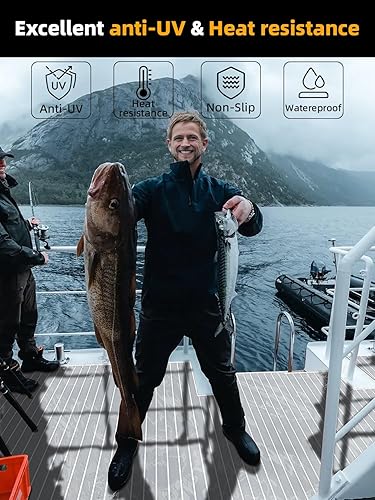 Miniatura 4 de FOCEAN Suelo de lancha de espuma EVA, cubierta de lancha, teca sintética, suelo marino, tapete para lancha, lancha, caravana, yate, kayak, tabla de