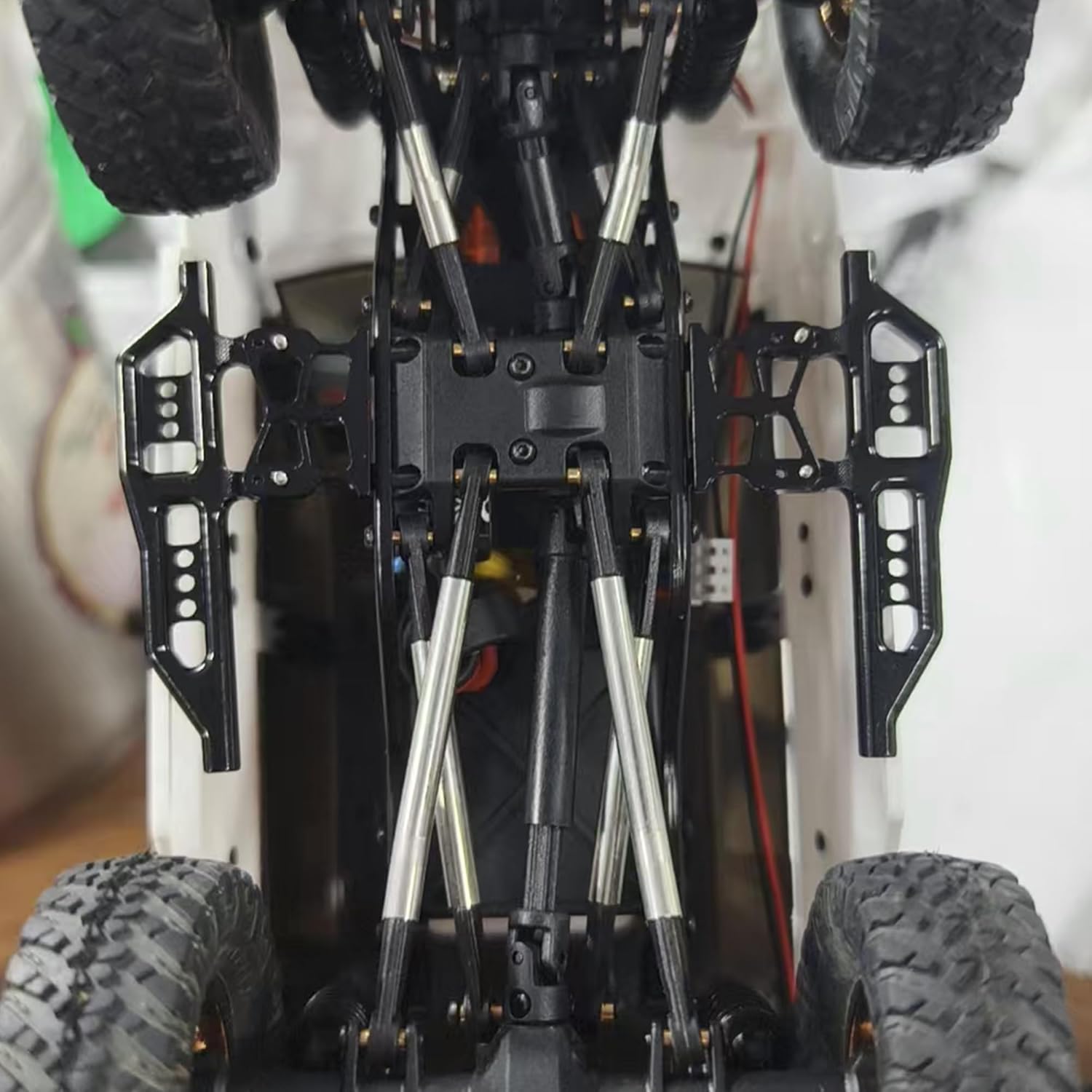1/24th Side Pedal Step Running Boards Foot-Plate Rock Sliders for Axial SCX24 Deadbolt C10 JLU CRC AXI00004 AXI00005 Gladiator GX470 RC Crawler Car