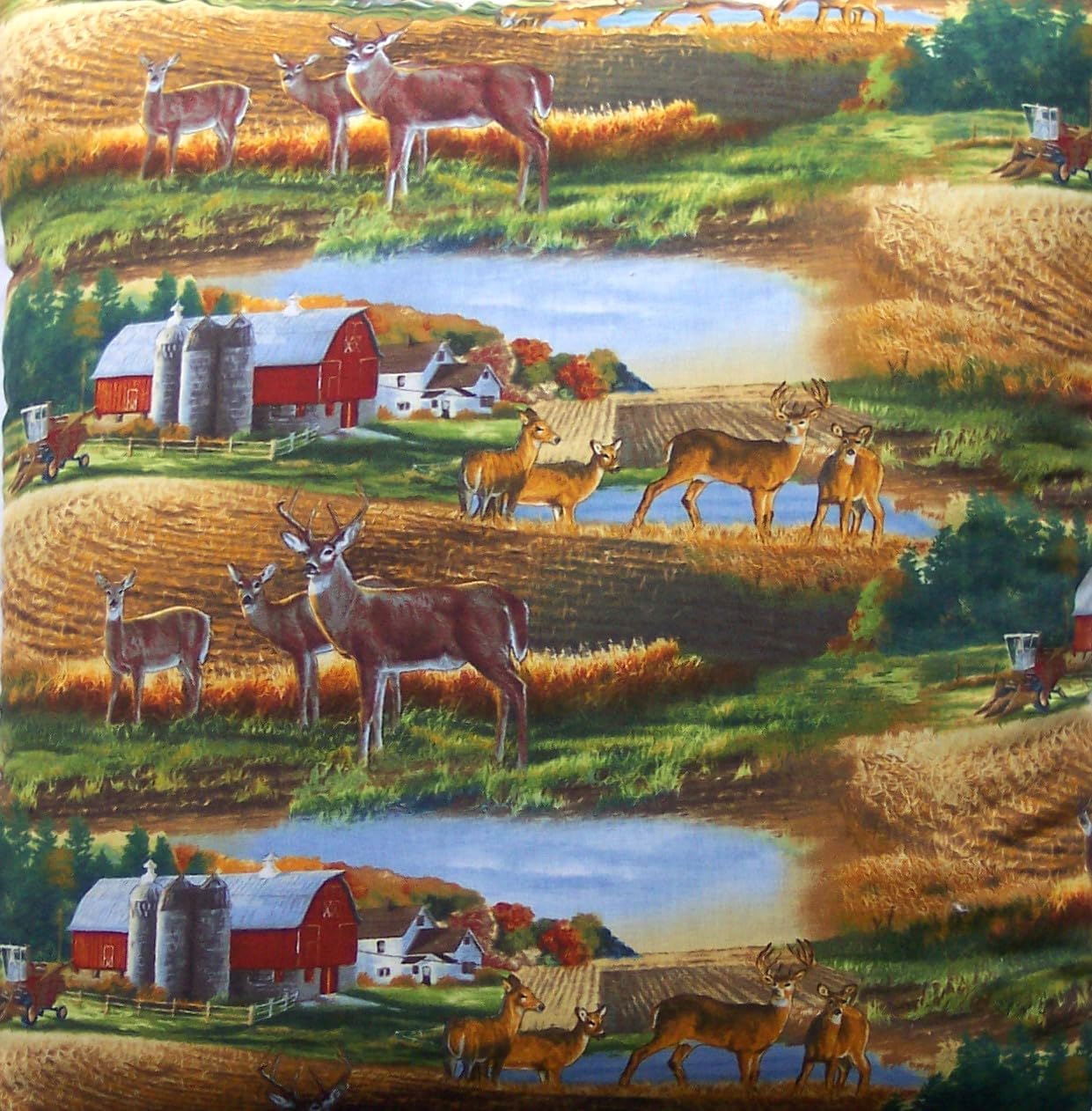 Quillow (Quilt/Pillow Combo) Deer KK2 Quillow Amish Handmade in USA