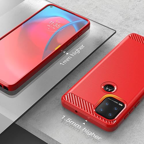 Miniatura 6 de Asuwish Funda para Moto G Stylus 5G 2021 con protector de pantalla de vidrio templado y película delgada de TPU suave, accesorios protectores para