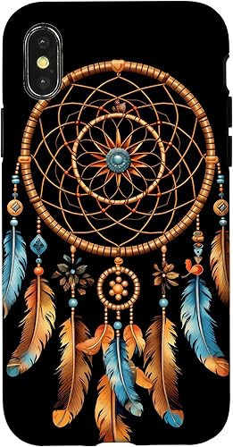 Miniatura 7 de Funda bohemia tribal con plumas indias nativas americanas para iPhone 13 Pro Dreamcatcher