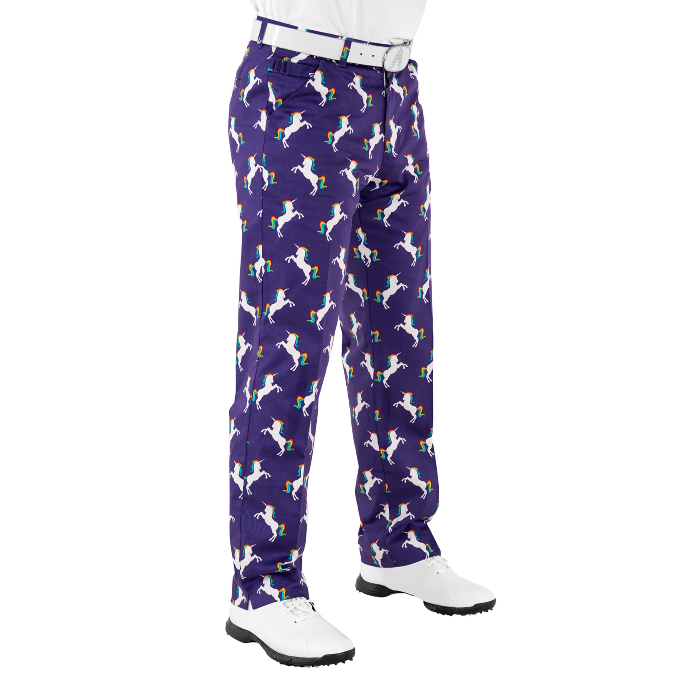 Royal & AwesomeGolf Trousers For Men Slim Fit, Men's Golf Trousers, Funky Golf Trousers, Tapered Mens Golf Trousers