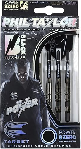 Target Darts - Dardos Phil Taylor Power 8Zero de titanio con punta suave