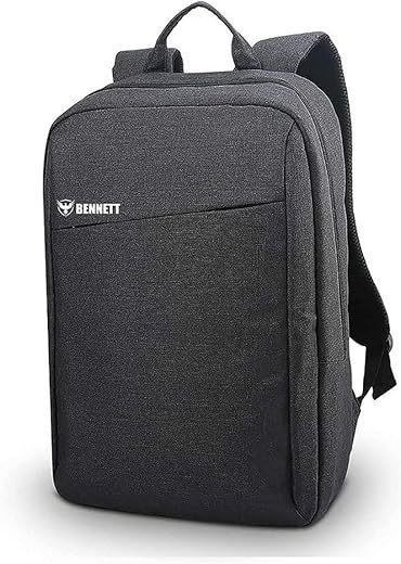 Bennett Casual Laptop Bag school bags for boys girls 15.6-inch, 25 LTR Office & College bags for mens Water Repellent Backpack for Men & Women (Black)