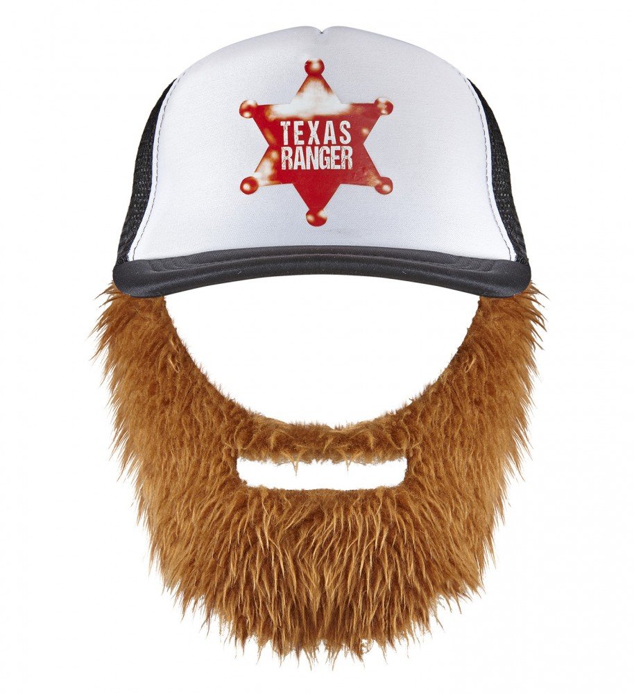 shoperama Chuck Norris Texas Ranger Baseball Cap with Beard Cap Hat Lumberjack Hipster Cap
