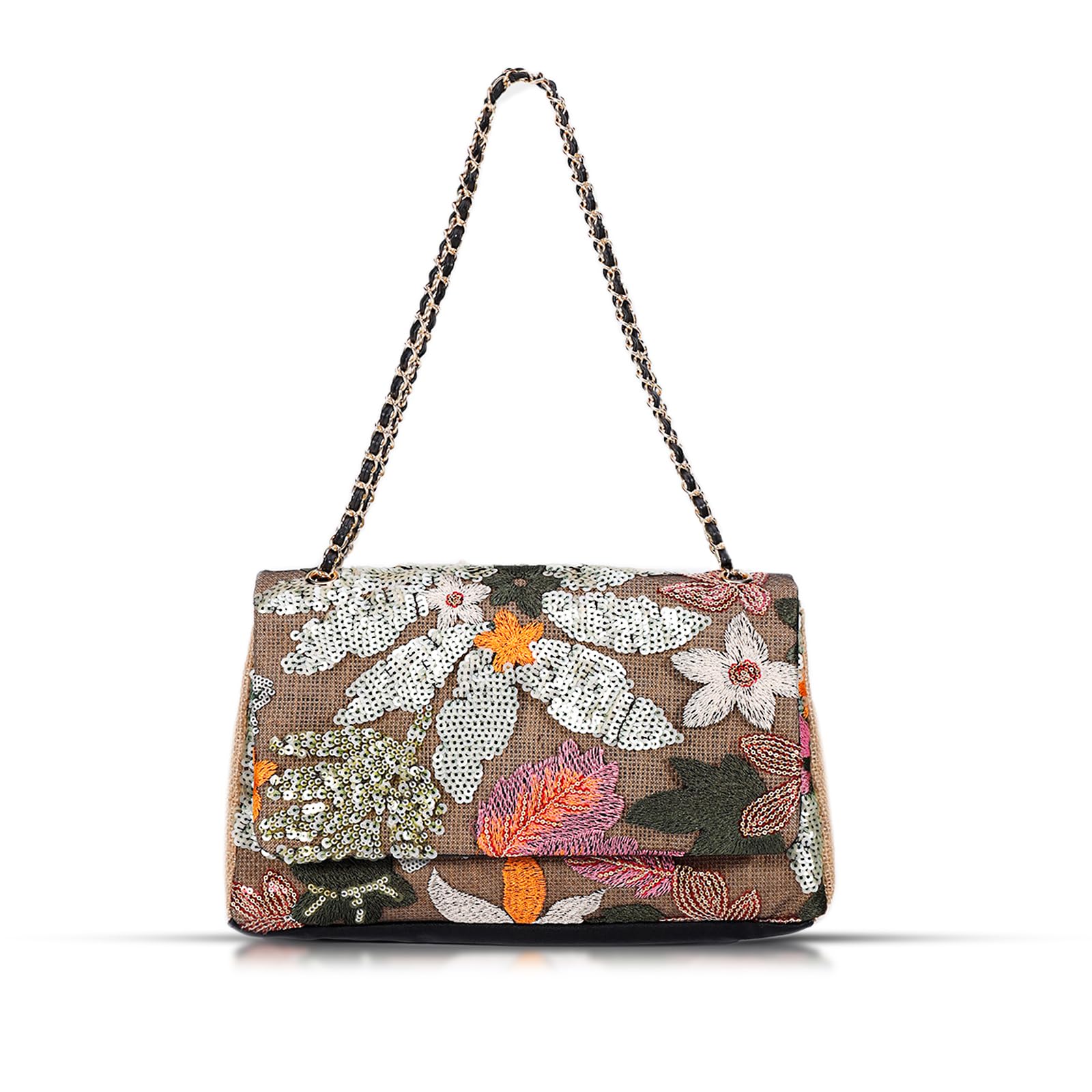 Tote Bag for Women, Beach Bag, Handmade Sequin Embroidery Straw Bag Bohemian Handbag Large Capacity Shoulder Bag Suitable for Vacation, Travel, Daily,