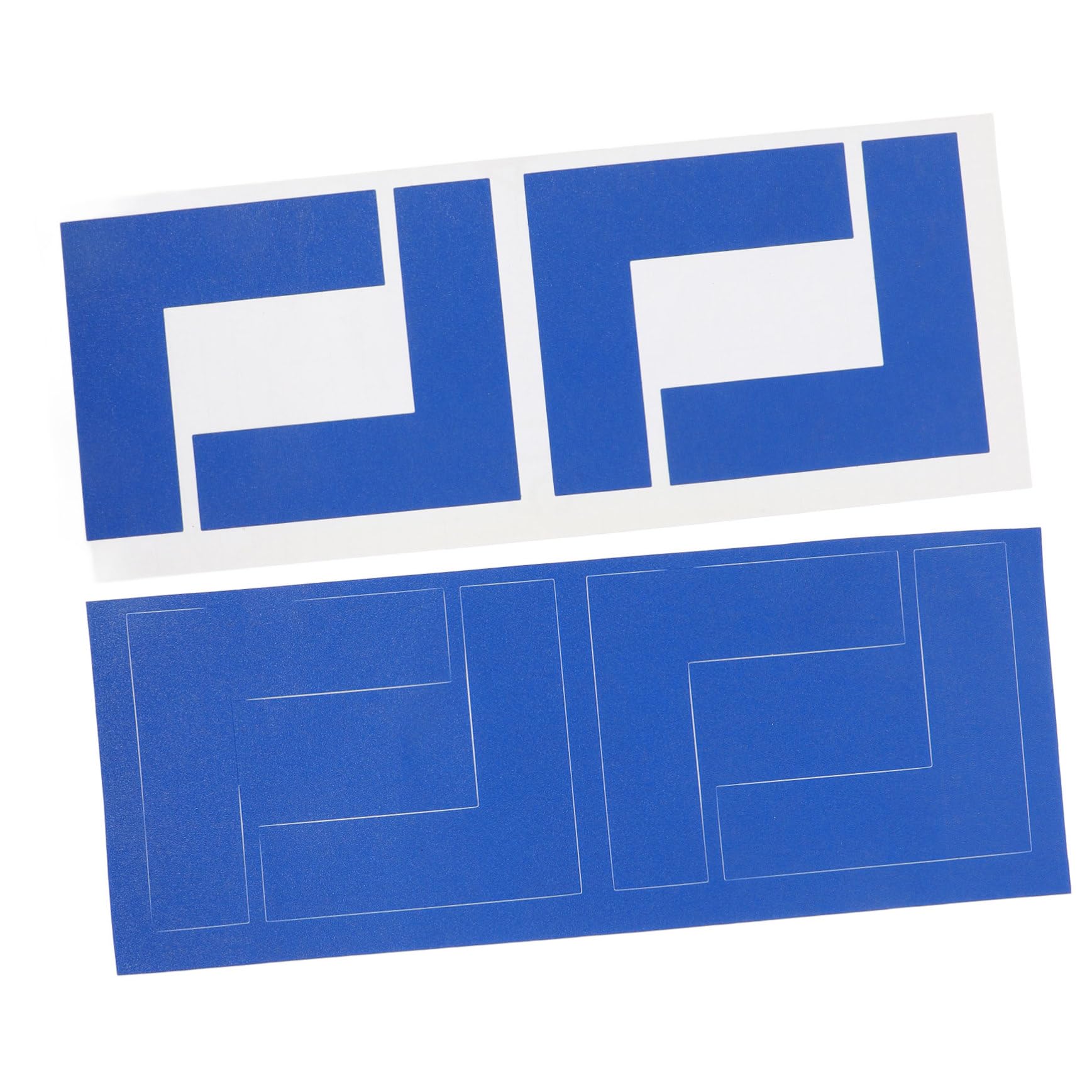 CHILDWEET 8pcs Floor Tapes Marking L Shaped Floor Markers Blue Stickers Pvc Floor Tape Applicator Location Marking Corner Tapes