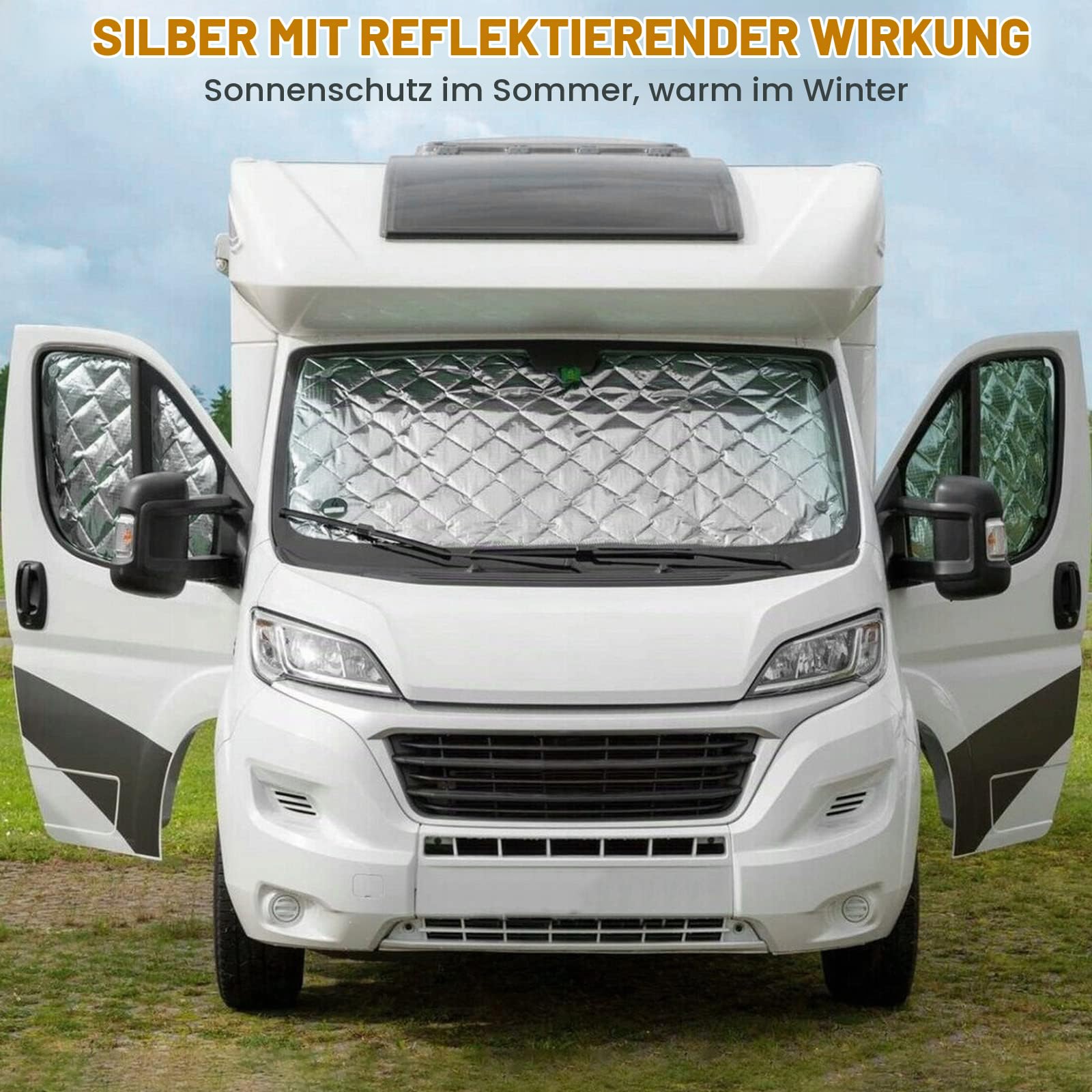 Frontscheibenabdeckung Thermomatte für FIAT Ducato 2006-2021