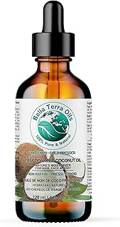 Coconut Oil Fractionated. 120 ml. Organic. 100% Pure. Stays Liquid. Carrier Oil for Essential Oils. Natural Moisturizer. For Hair, Skin, Nails - Bella Terra Oils…