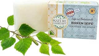 Nature Cosmétique® Feste Seife Birke – für Hände & Körper – Handgemachte Naturseife – Feuchtigkeitsspendend & Hautpflegend – Vegan, Palmölfrei – Made in Germany
