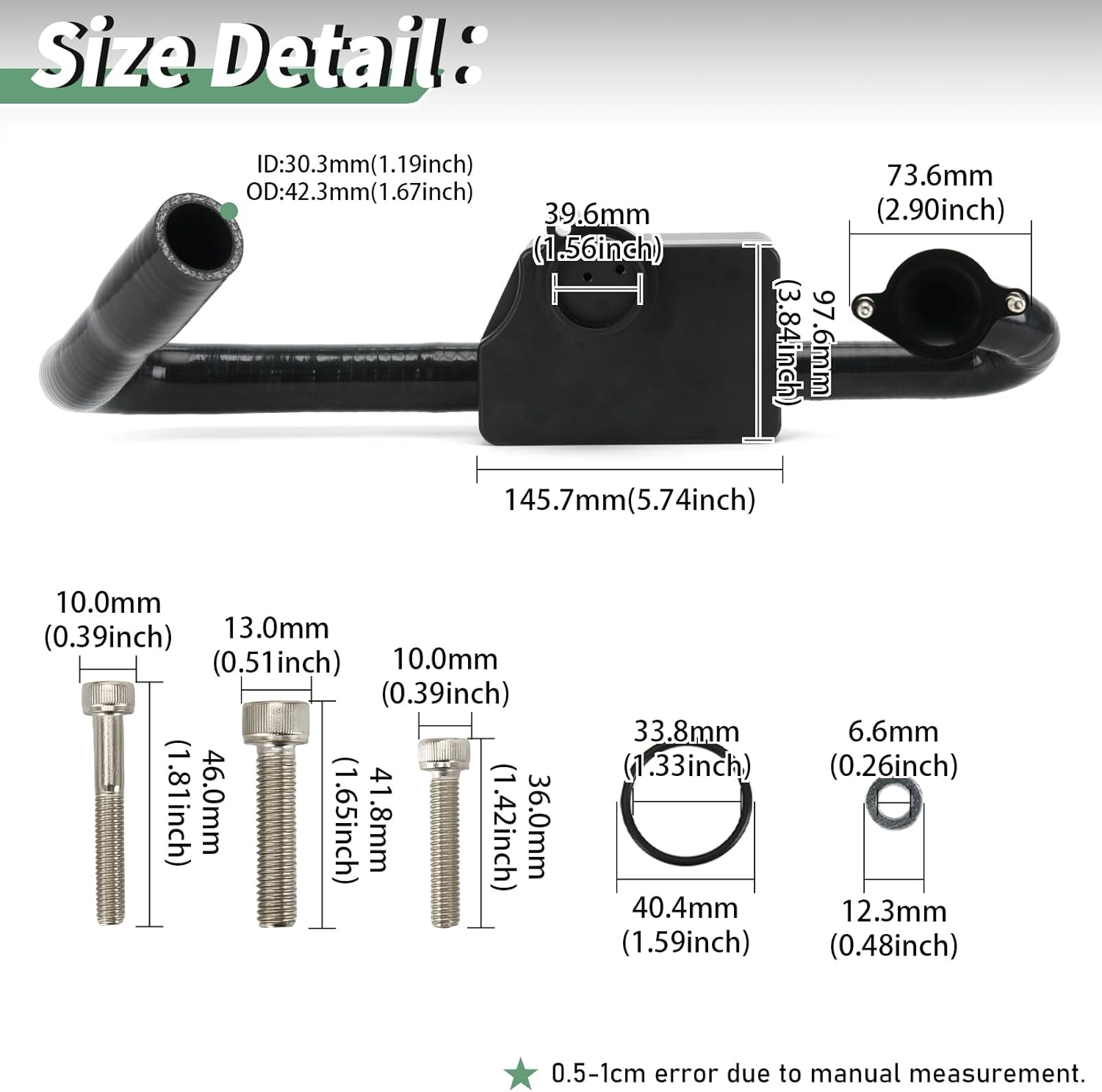 PTNHZ Aluminum Oil Separator Assembly Compatible With Ford F-250/350/450/550 Super Duty V8 6.7L 11-25 DC3Z-6A785-A FC3Z-6A785-B