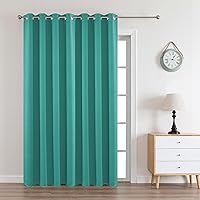 Vista 105 de Joydeco - Juego de 2 paneles de cortinas opacas de 63 pulgadas, 2 cortinas largas con aislamiento térmico burg, cortinas de oscurecimiento