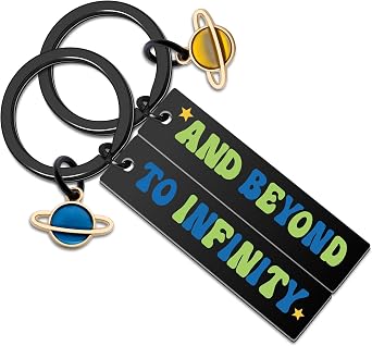 Couple Gifts for Boyfriend Girlfriend Matching Keychains for Couples | Couple Keychain Couples Stuff for Husband Wife To Infinity and Beyond Key Chain for Anniversary Birthday Valentines