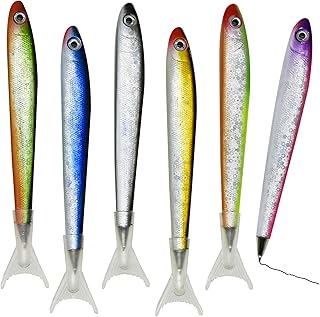Maydahui 12 PCS Marine Fish Ballpoint Pen Novelty Sea Animal Pen Cute Fishing Decoration Pens Black Ink for School Ocean Themed Party Favors Office