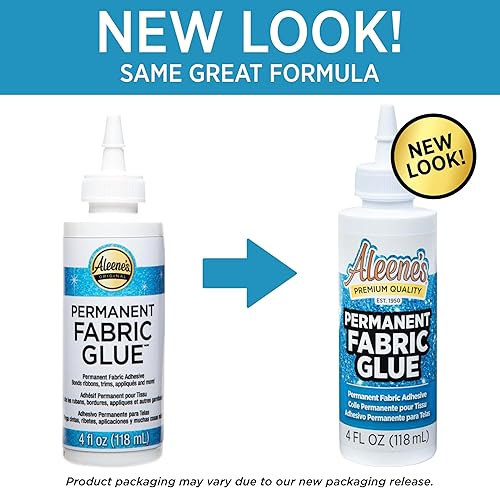 Miniatura 8 de Aleene's Pegamento permanente para tela de 4 onzas líquidas, adhesivo lavable a máquina, adhesivo fuerte sin costuras para ropa, mezclilla,