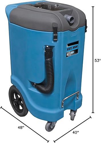 Miniatura 9 de Dri-Eaz HVE 3000 Bomba de inundación portátil con bombeo automático y tanque de 12 galones, extractor de agua (F479), aspiradora de agua para