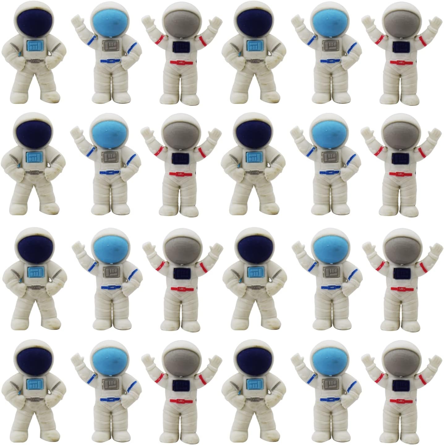 Asera 24 Pcs Space Erasers for Kids - Space Theme Party Return Gifts Favor (24)