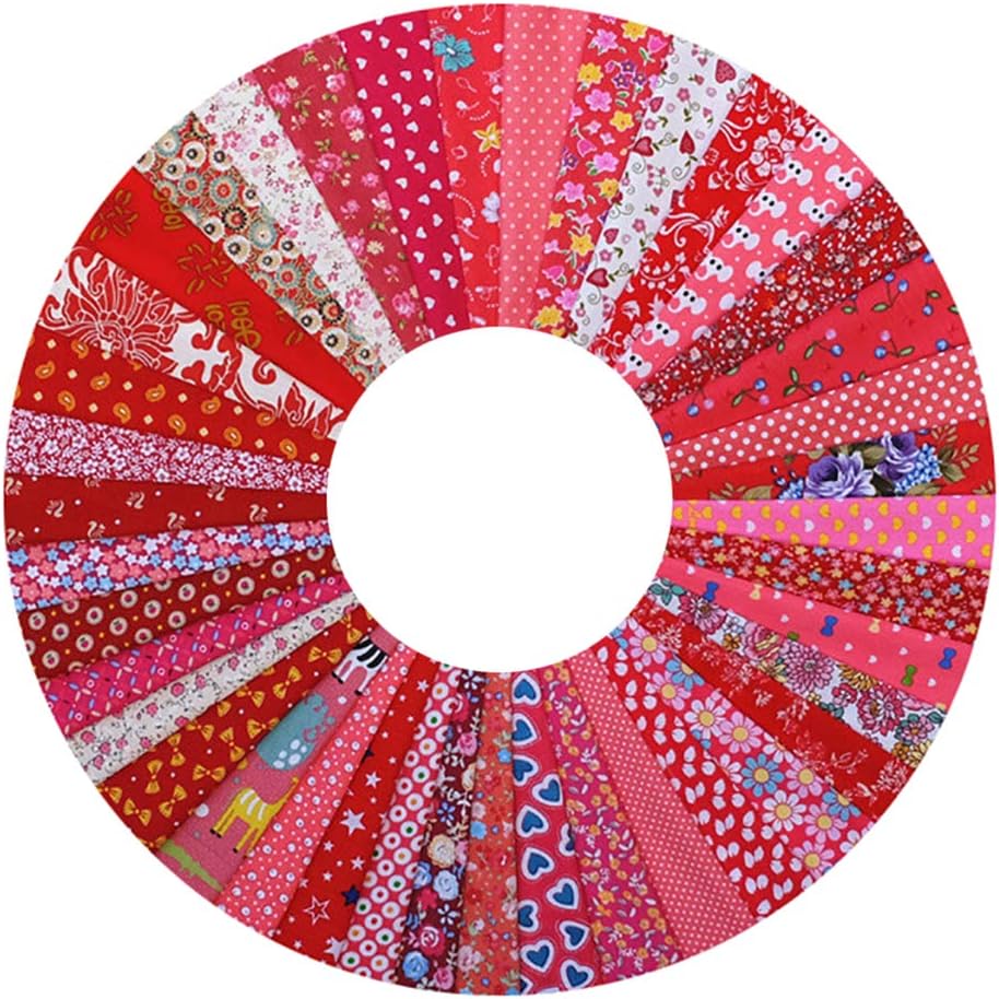 100 PCS Cotton Craft Fabric Bundle Squares Patchwork Lint Different Designs 4 X 4 inches (10cm x 10cm) for DIY Sewing Quilting Scrapbooking Pieces 4×4in Assorted Printed