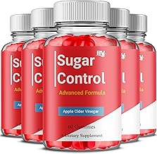 BLUE VIBE Sugar Control Keto Gummies, Sugar Control Advanced Natural Keto Support Formula Gummies, SugarControl Keto Apple Cider Vinegar & Overall Health Support Supplement (5 Pack - 300 Gummies)