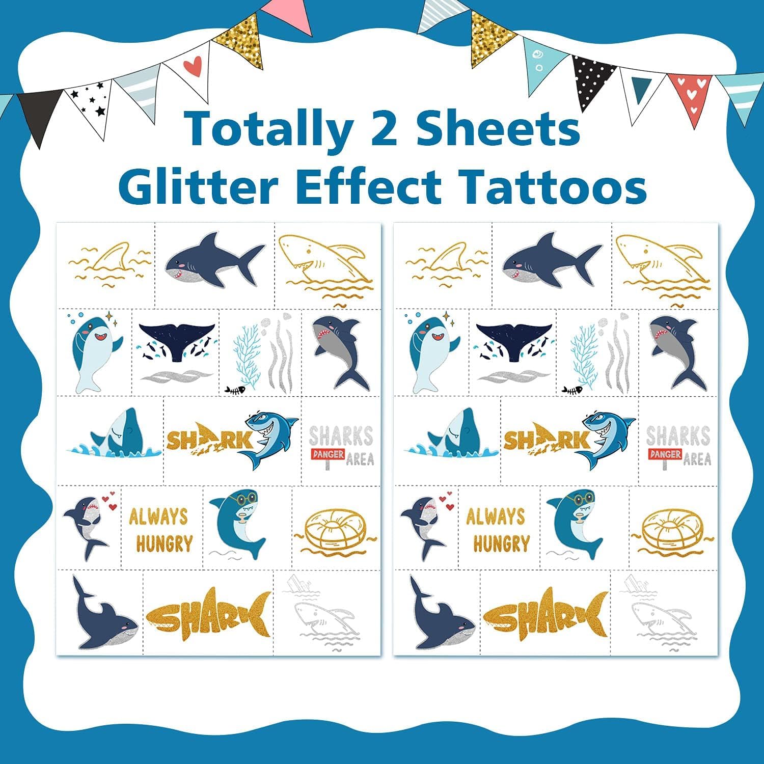 Kit Originale Tatuaggi Glitterati: Tatuaggi teporanei per babini e
