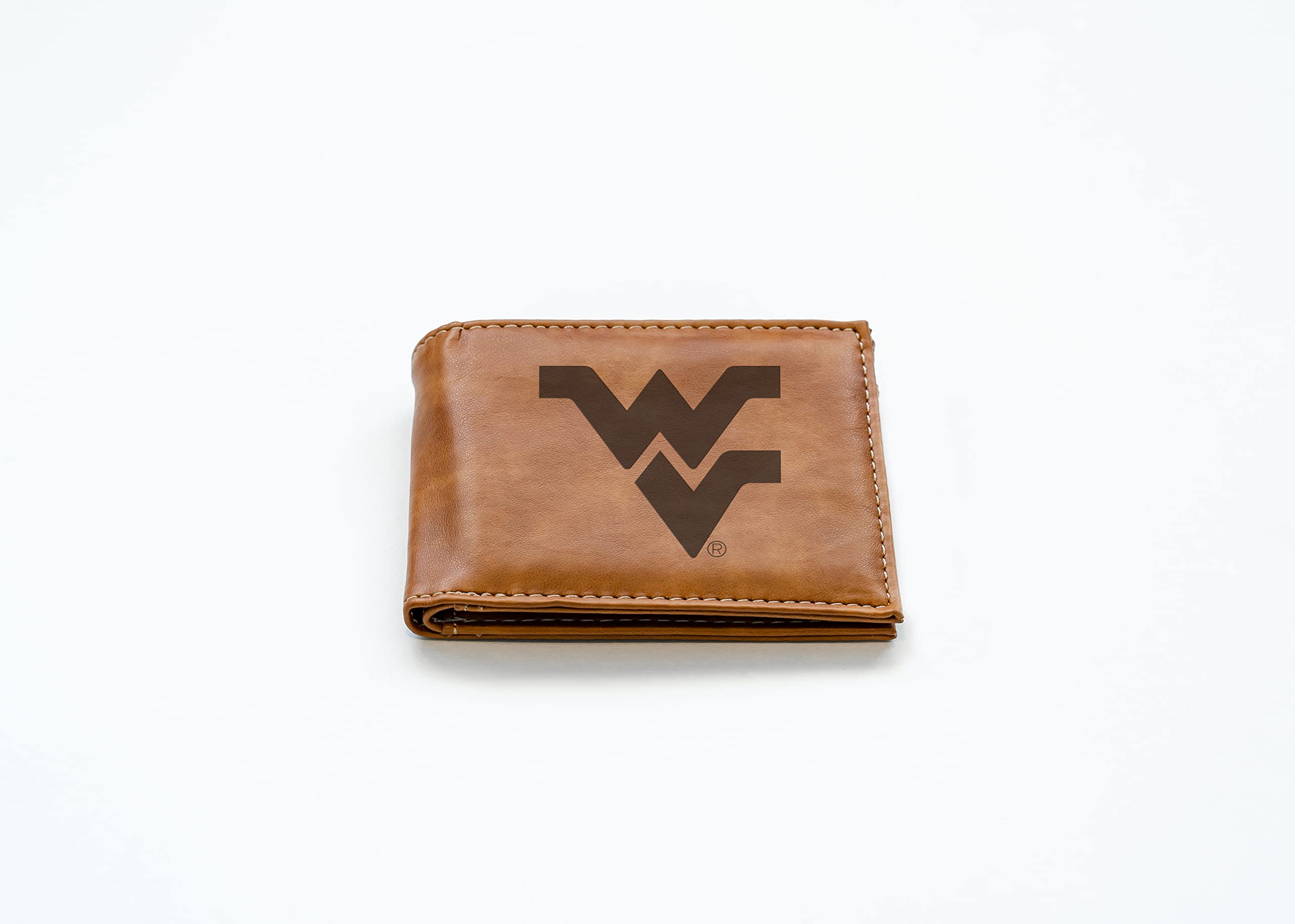 NCAA Wirginia Mountaineers grawerowany laserowo portfel na banknoty, brązowy
