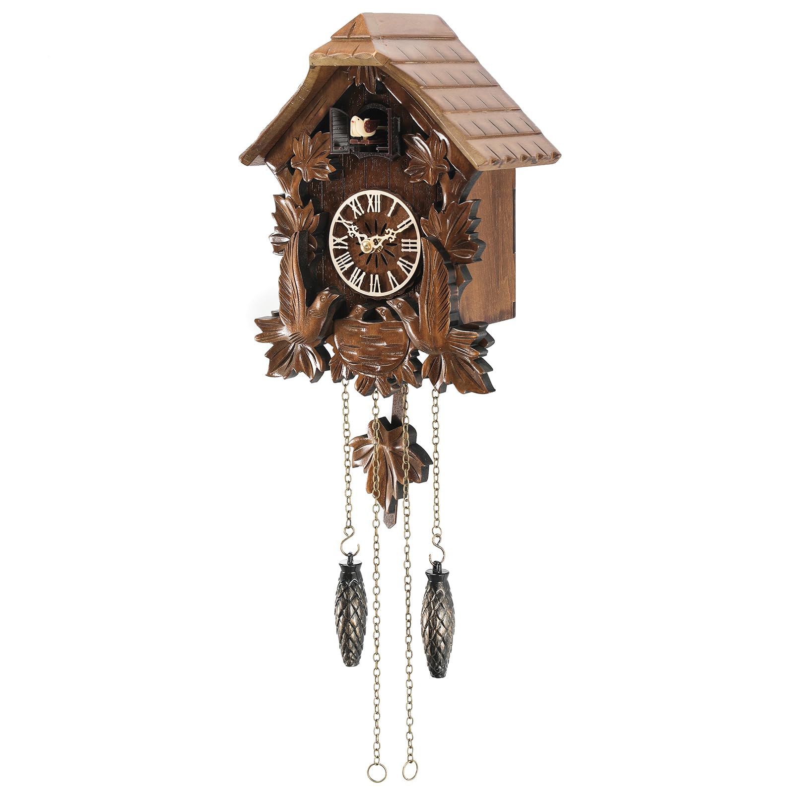 Amazon.com: Ronaunc Hand Carved Black Forest Cuckoo Clock - Silent