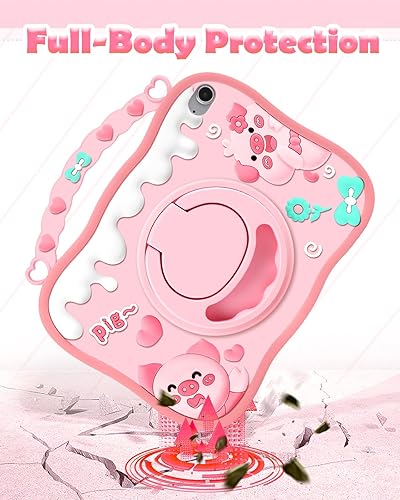 Vista 18 de Funda para iPad Air de 11 pulgadas M2 2024/M3 2025/Air 5ª/4ª generación, Pro 11 pulgadas, funda de silicona con soporte para iPad Air 10.9/Air5/Air4