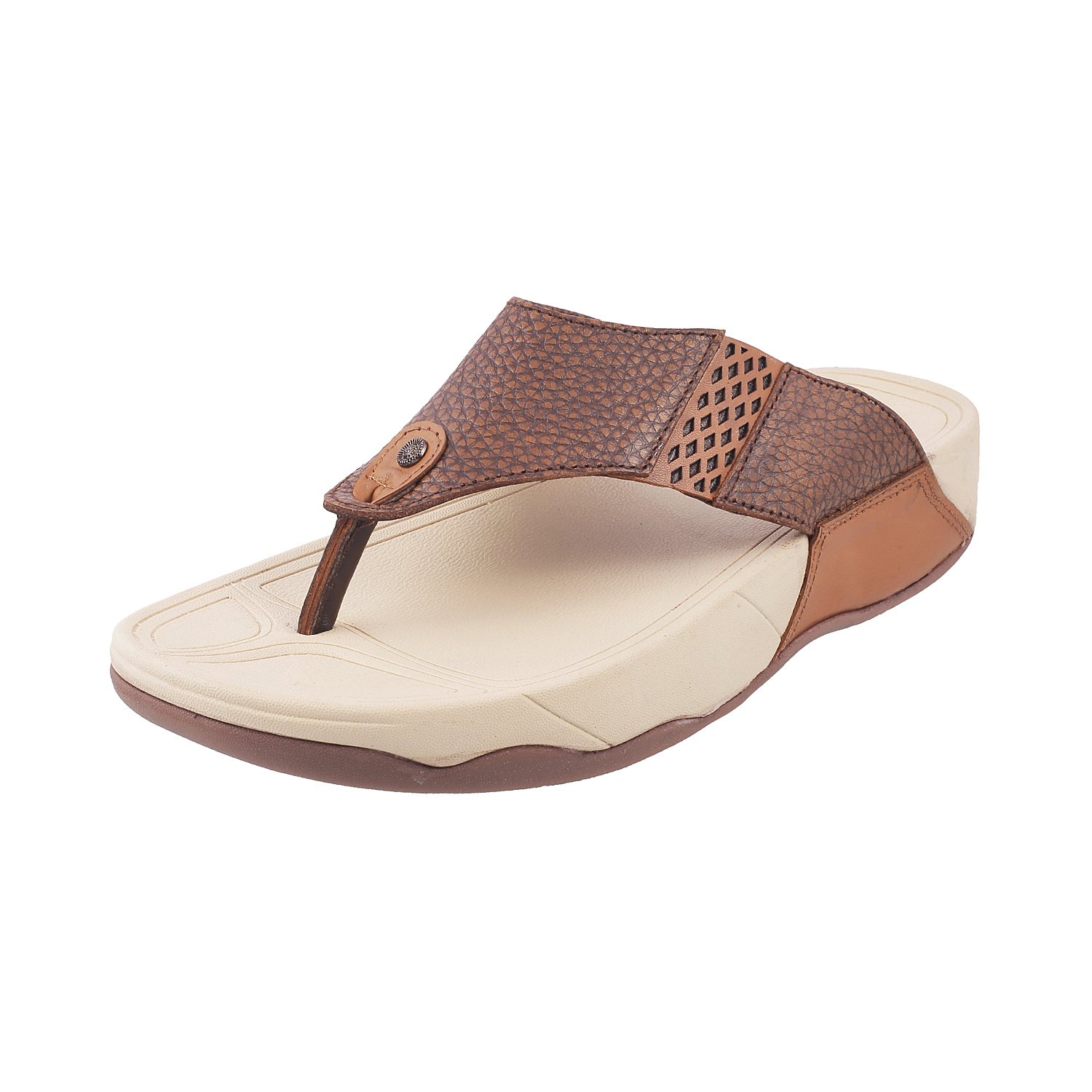 Mochi Mens Leather Tan Slippers (Size (10 UK (44 EU)) (B084T4GVBP) Amazon Price History, Amazon Price Tracker