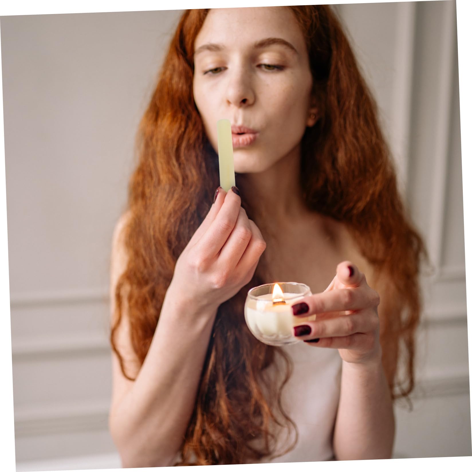 8 Stück Bauchkerzen Aromatherapie Nabelkerzen 20,5cm aus Wachs Papier mit Schmerzlinderung und Sekretionsbalance Aromatherapiekerzen für Erwachsene und Wellness