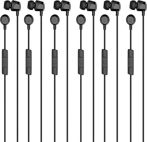 Miniatura 9 de Auriculares Skullcandy Jib con cable y conector AUX de 3.5 mm, con ajuste de aislamiento de ruido, micrófono en línea y control de llamadas y