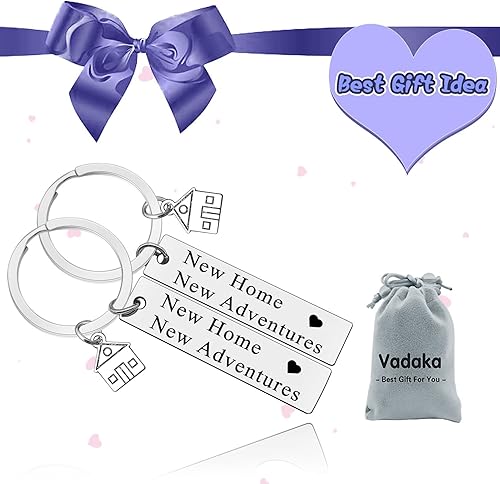 Miniatura 7 de Vadaka Llavero para el hogar nuevo para mujeres y hombres, llavero de casa para nuevos propietarios de casa, regalo de inauguración de la casa para