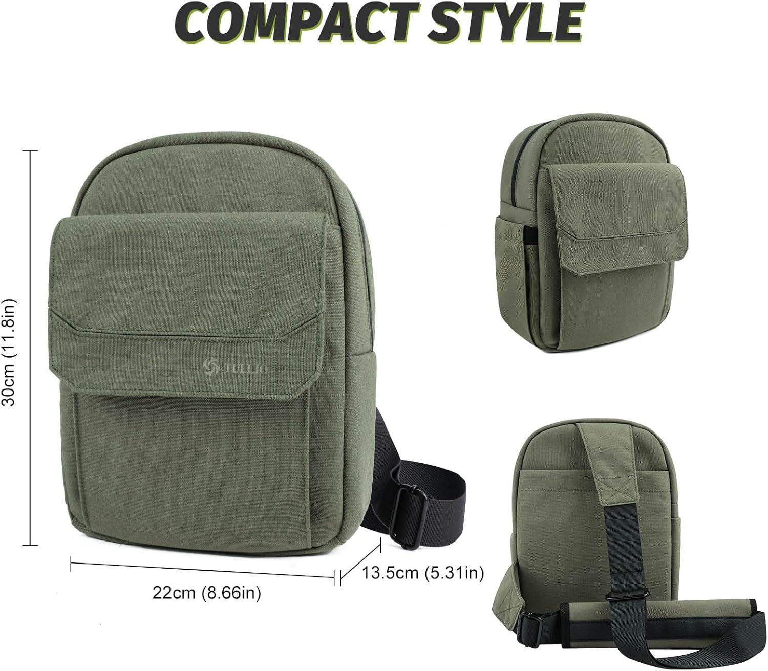 TULLIO Camera Bag Crossboy Camera Sling Chest Bag Backpack Waterproof for DSLR SLR Mirrorless Camera Waterproof for Photographer Compatible with Nikon Sony