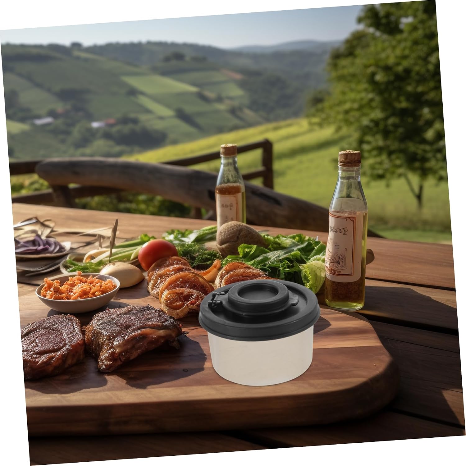 2pcs Mini Pepper Shakers PP Spice Bottles for Home Barbecue Xmas