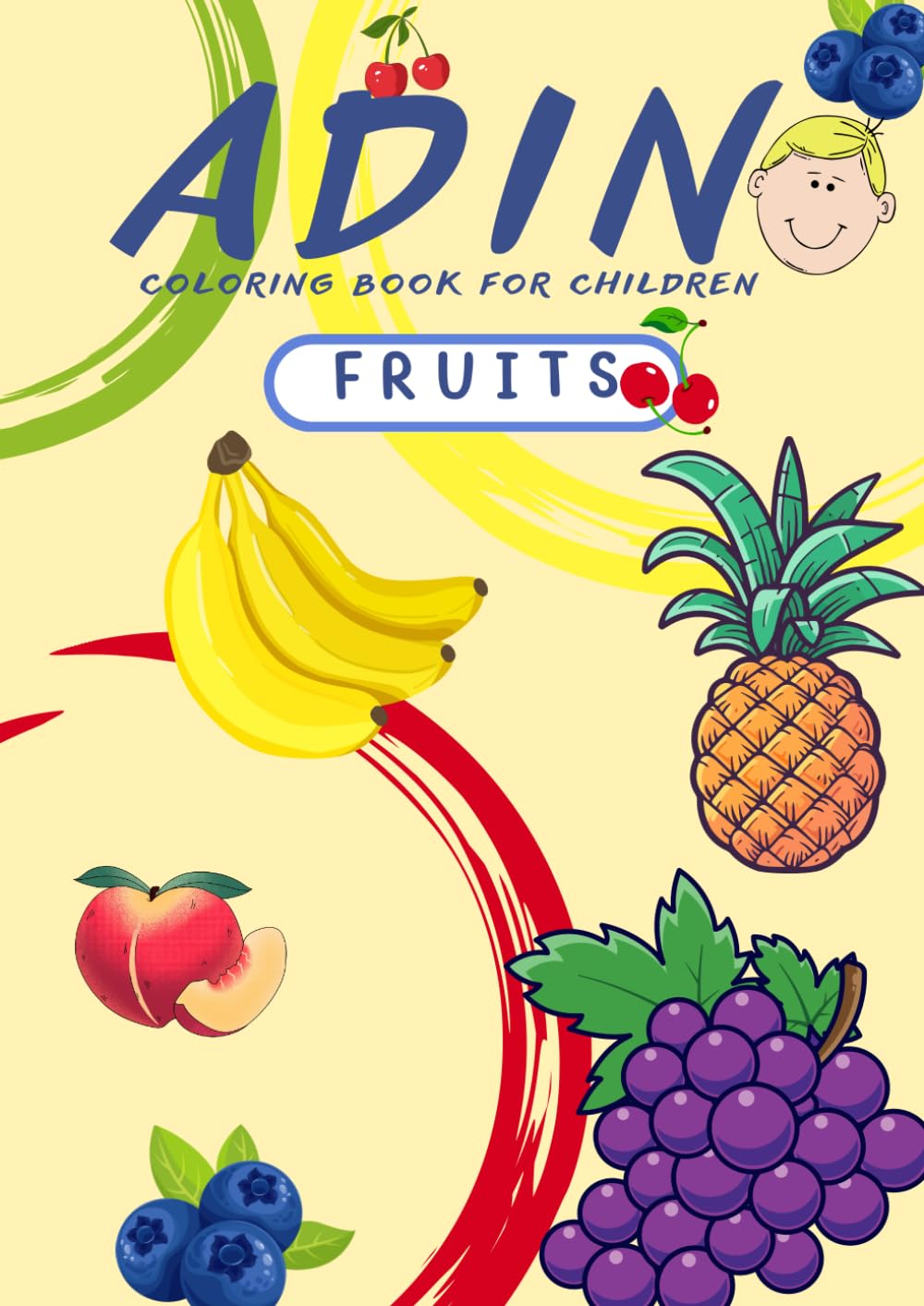 ADIN fruits: Coloring book for children