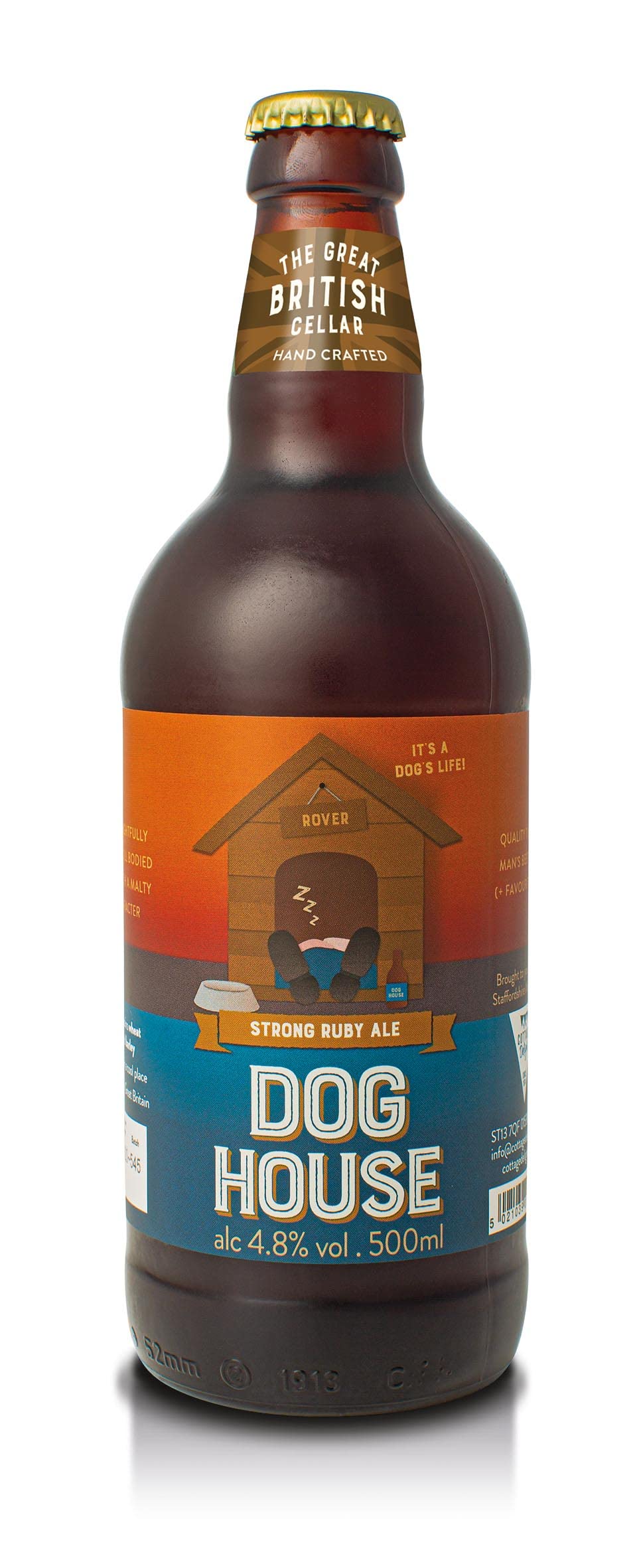 Cottage DelightDog House, Strong Ruby Ale, 4.8 Percent ABV, 500 ml