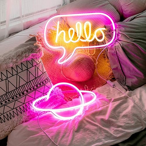 Miniatura 2 de QFFL Paneles de luz LED inteligentes montaje en pared Luz de neón LED tira de luces impermeable acrílico neón señal USB luz para decoración de