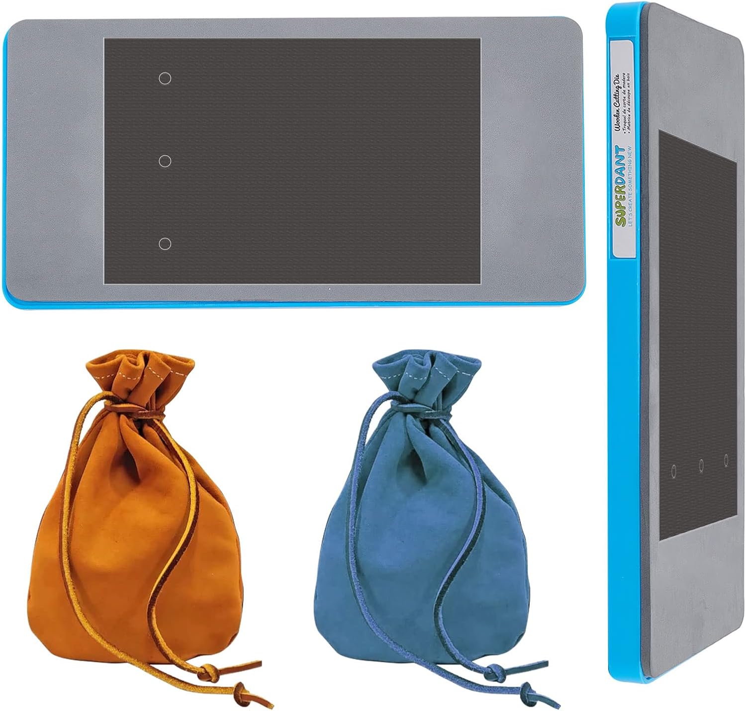 SUPERDANT Mini Leather Drawstring Coin Purse Cutting Dies Vintage Leather Coin Bag