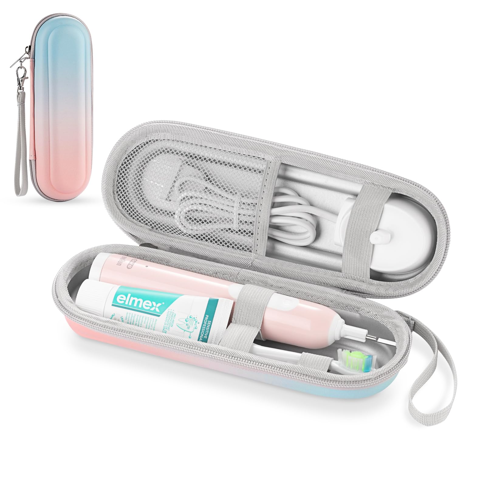 etui podróżne na szczoteczki do zębów Oral-B/Oral-B Pro/Philips Sonicare, przenośna twardoziarna torba podróżna