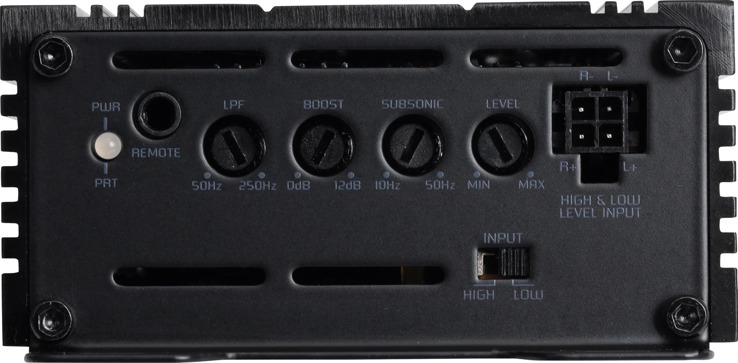 Ground Zero GZRA 700.1-MICRO Mono Class D Verstärker, 700 Watt RMS bei 1 Ohm, Kompakt Subwoofer Amplifier mit High-Level Eingang, Bass Boost und Subsonic-Filter
