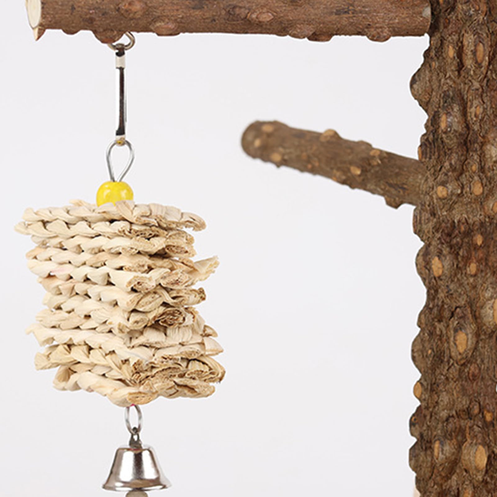 Bird Playground Parrot Play Stand, Activity Center | Fitnessstudio Barsch für Vögel aus Holz mit Leiter, Swing, Spielstation für Vögel, Plattform Spielzeug Conuci