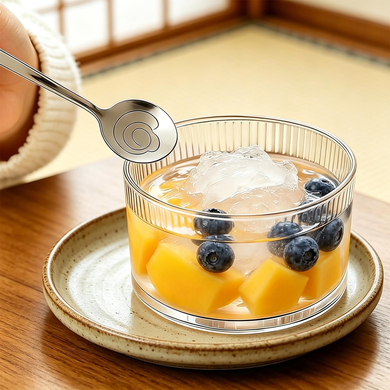 Set di 8 bicchieri da dessert trasparenti da 200 ml, per dessert, piccole ciotole da dessert in vetro, per tiramisu, panna cotta, gelato, budino, cereali yogurt, marmellata e dolci (verticale)