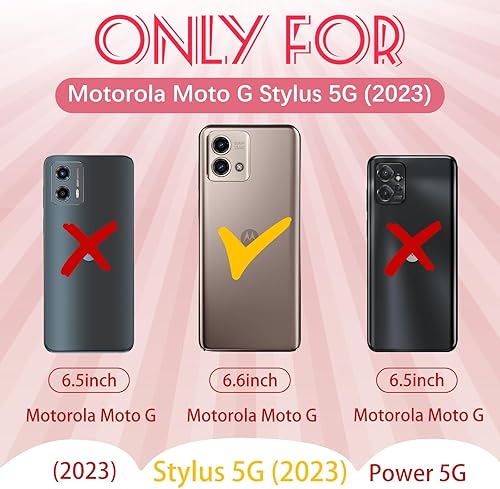 Miniatura 8 de Plakill Funda para Moto G 5G 2023, 3 en 1, diseño de flores, resistente, protectora, a prueba de golpes, para Motorola Moto G 5G 2023, fundas para