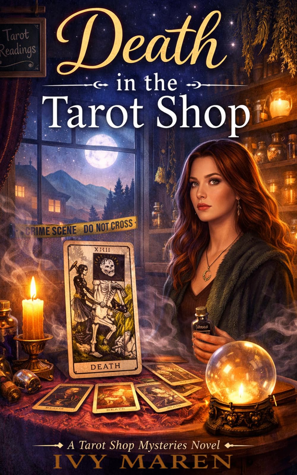 Death in the Tarot Shop: Laney Bryne Mystery Book 1 - A Cozy Paranormal Mystery: A Tarot Reader Mystery with Psychic Clues, Small-Town Secrets, and a Deadly Twist